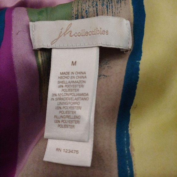 JH Collection Lilac Full Zip Silky Vest With Pockets M Collar - Picture 10 of 11